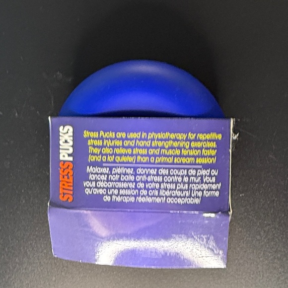 FREE w/purchase Relaxus Stress Puck NWT new in package PT stress relief Blue - Picture 2 of 8